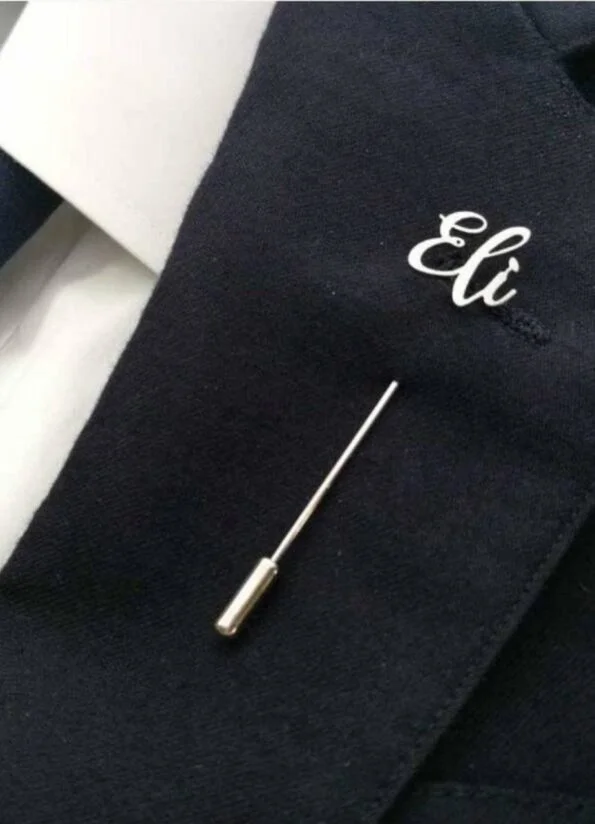 دبوس بدلة هاند ميد فضة