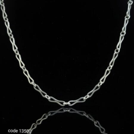 سلسلة فضة إيطالي عيار 925 بتصميم "انفينيتي" عصري - كود 13500