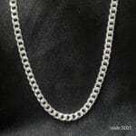 سلسلة فضة رجالي عيار 925 موديل جنزير كلاسيك (كود 3001) – Roza Silver