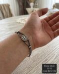 انسيال رجالي فاخر من الفضة عيار 925 بتصميم عصري