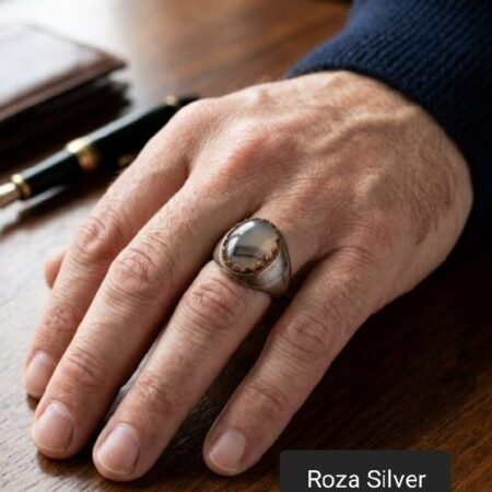 سلسلة فضة رجالية عيار 925 بتصميم أنيق