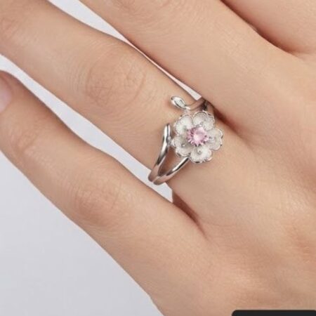 حلق فضة عيار 925 بناتي بتصميم رقيق وعصري مناسب للصغيرات